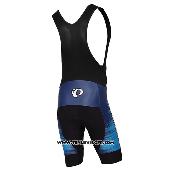2017 Maillot Ciclismo Pearl Izumi Bleu et Noir Manches Courtes et Cuissard